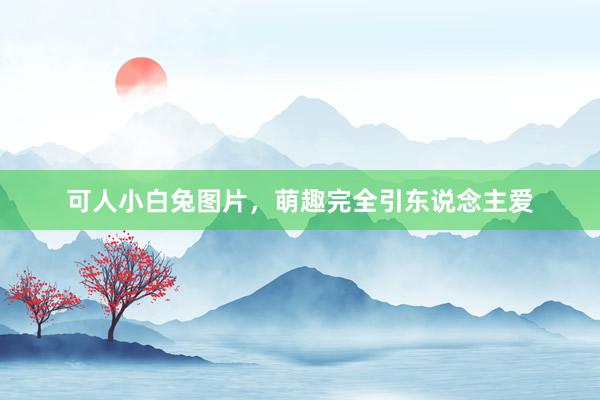 可人小白兔图片，萌趣完全引东说念主爱